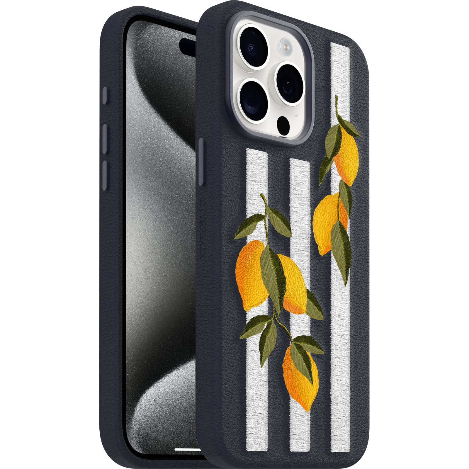 Embroidered iPhone 15 Pro Max case| OtterBox