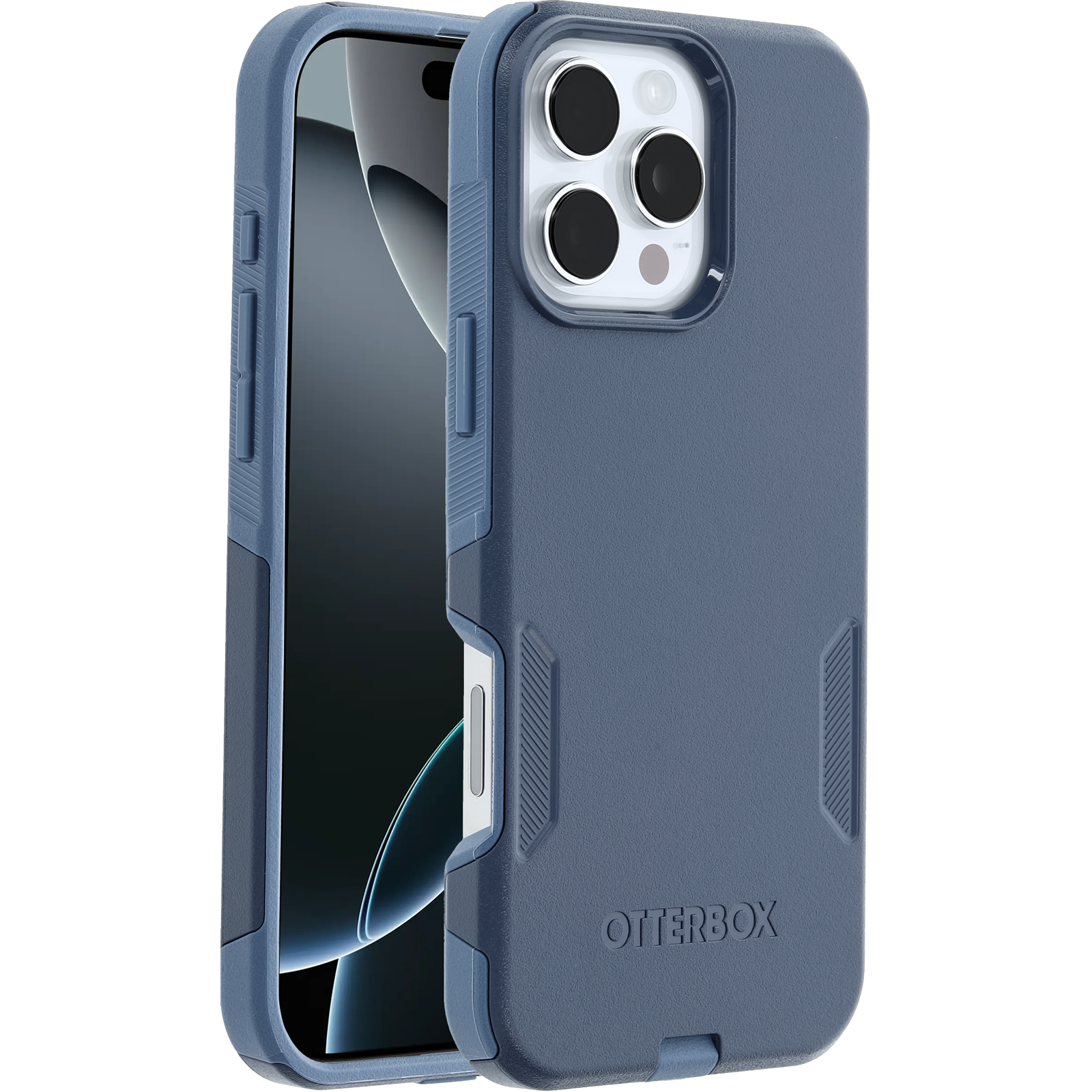 Commuter Case Autobox Phone Case OtterBox IPhone 16 Pro Max Commuter Series  Case For MagSafe Baby Blue Jeans (Blue)