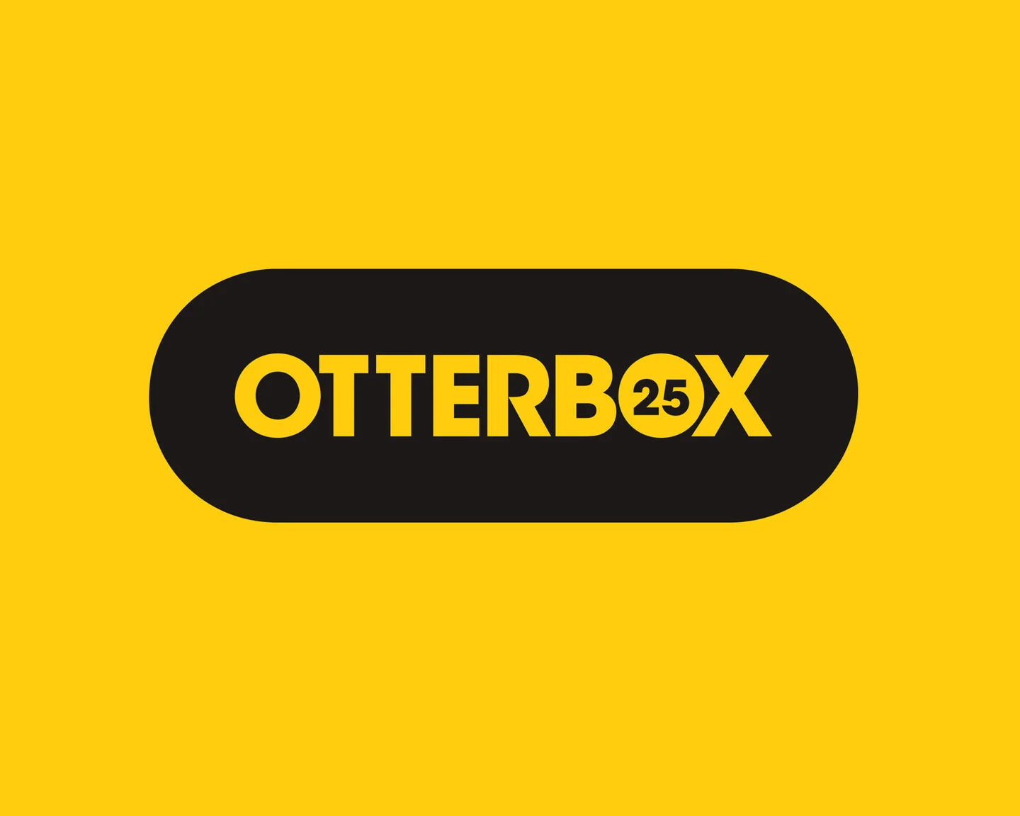 OtterBox logo on a yellow background