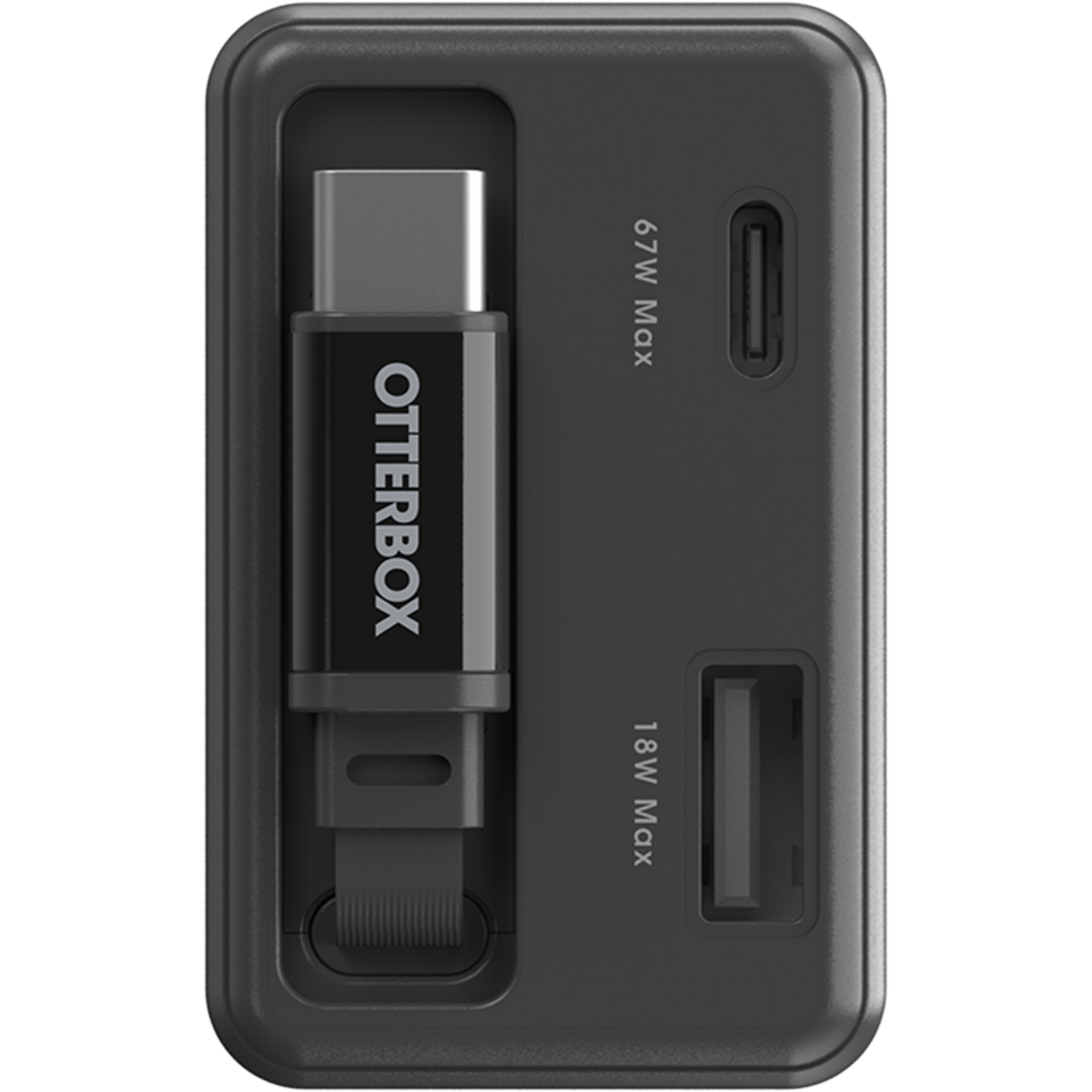 67W Wall Charger With Retractable Cable