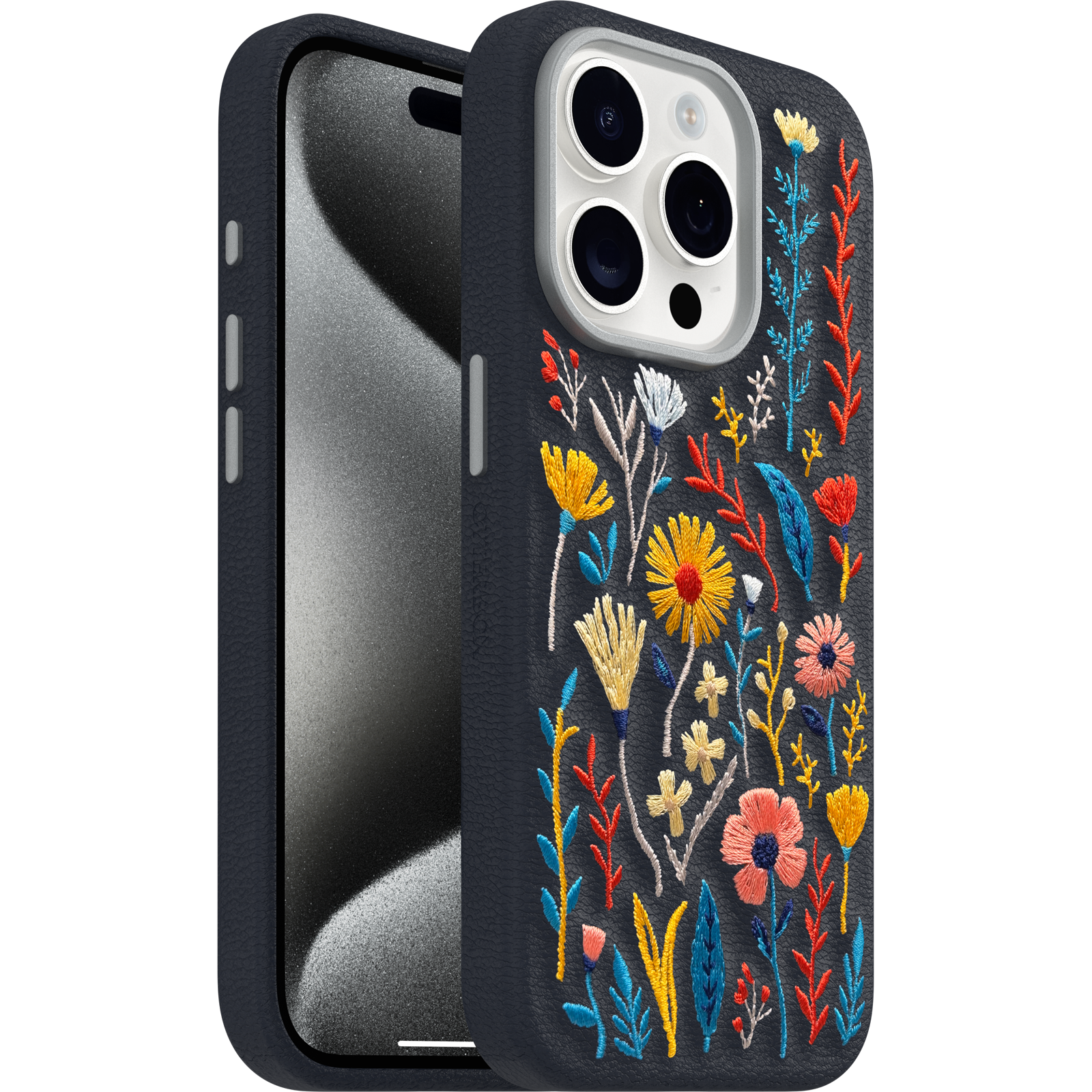 Embroidered iPhone 15 Pro case| OtterBox