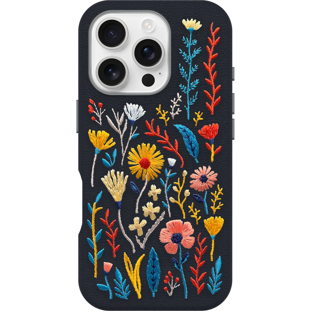 iPhone 16 Pro Symmetry Series Cactus Leather Embroidery Case - Image 3203