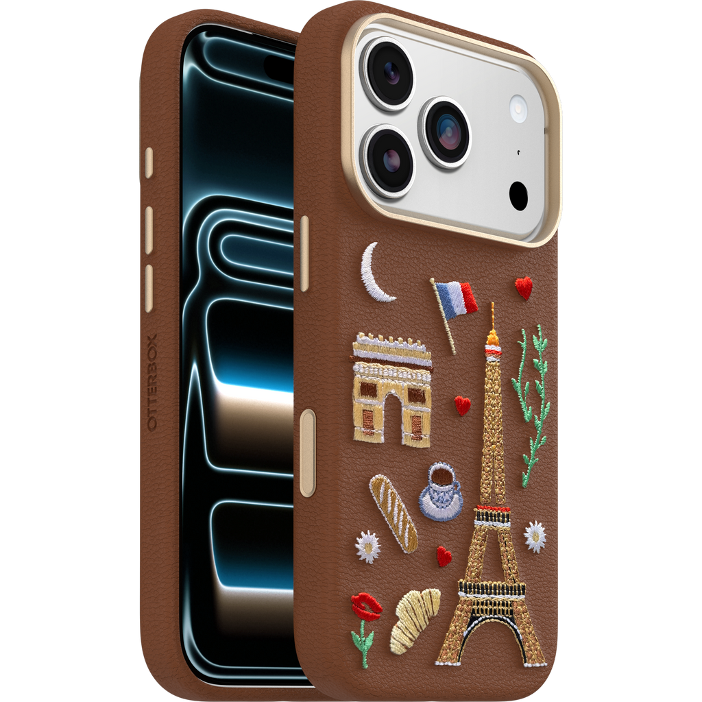 iPhone 17 Pro Symmetry Series Cactus Leather Embroidery Case - Image 15805
