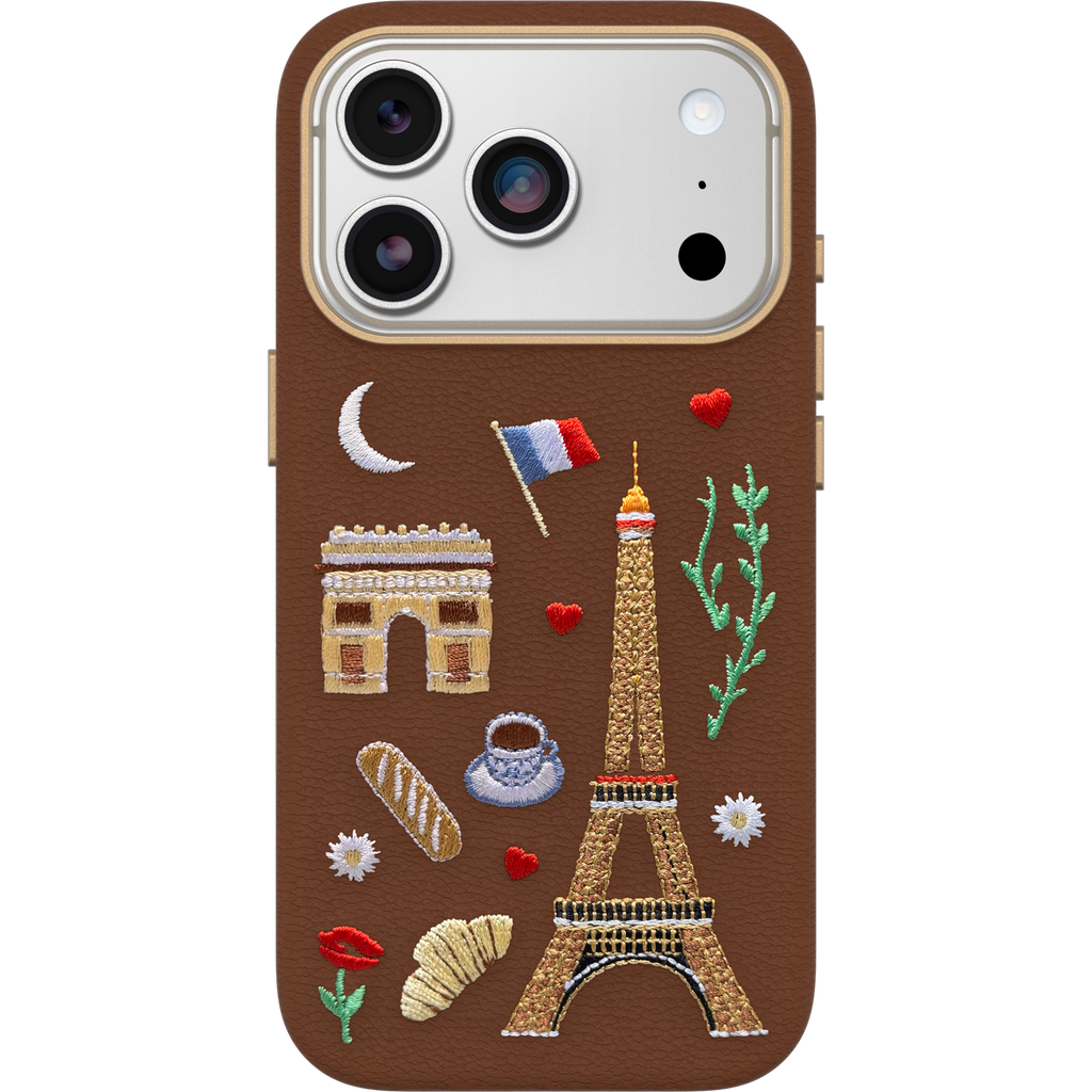iPhone 17 Pro Symmetry Series Cactus Leather Embroidery Case - Image 15806