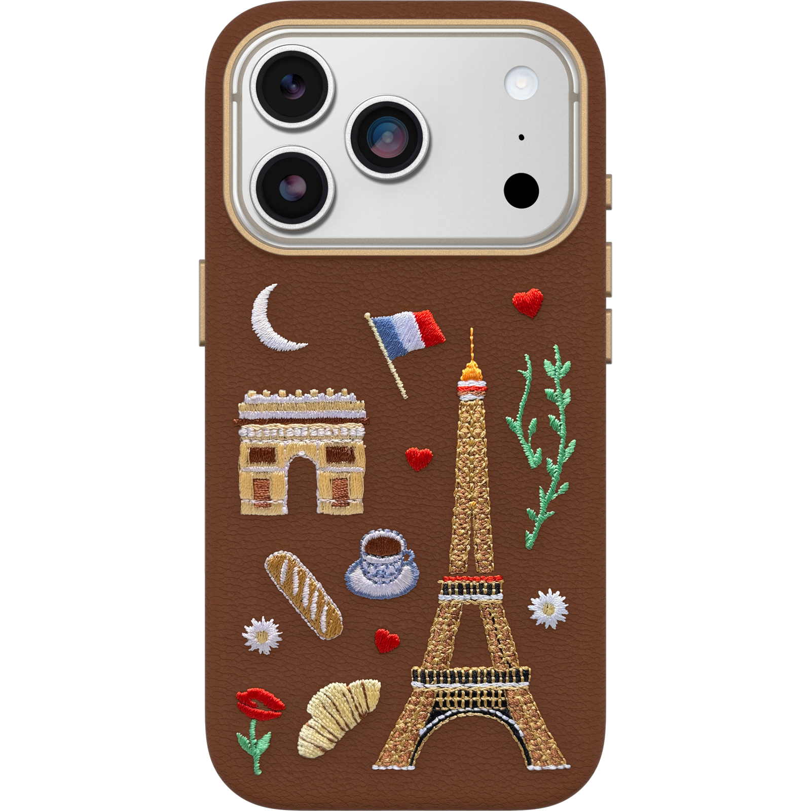 iPhone 17 Pro Symmetry Series Cactus Leather Embroidery Case - Image 15806