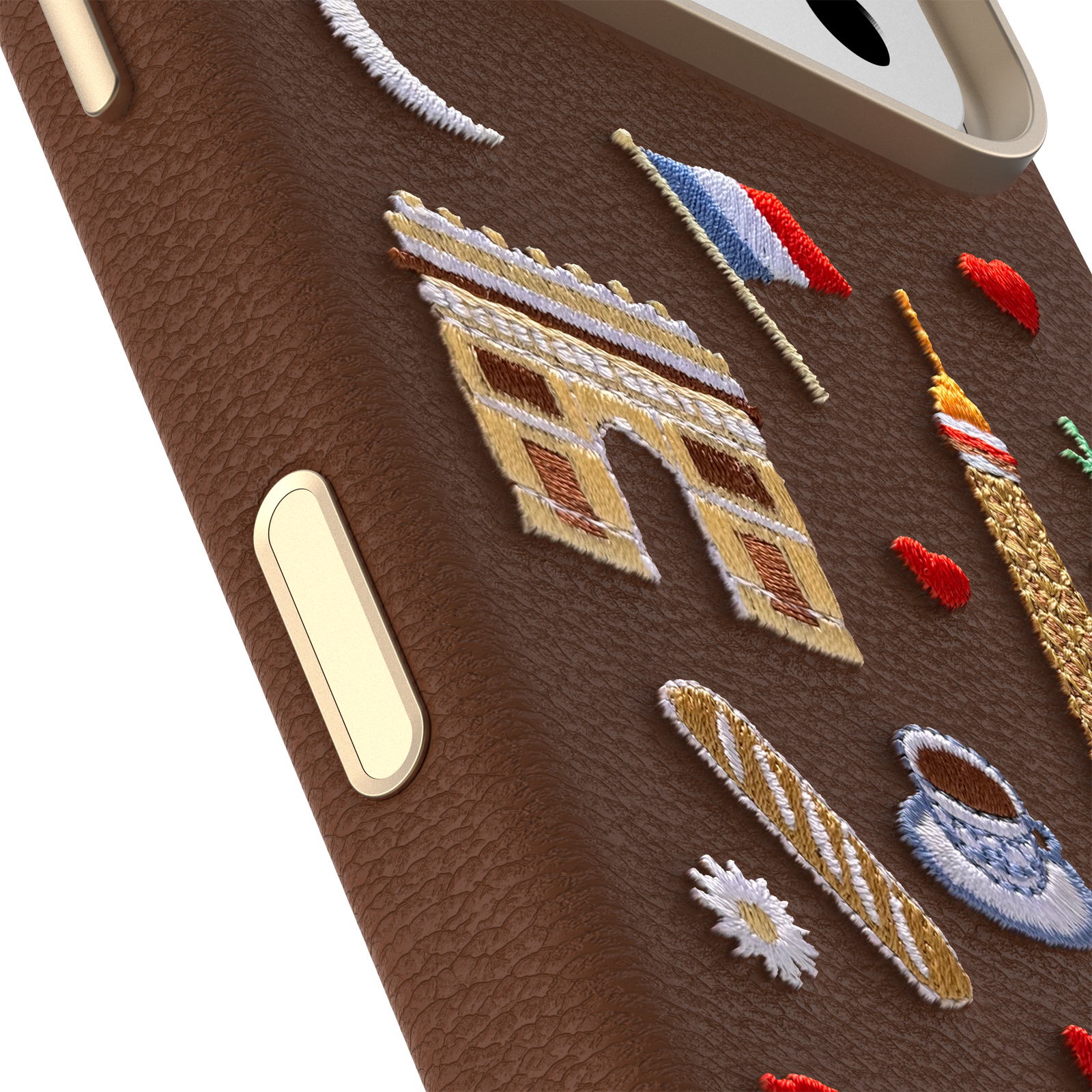 iPhone 17 Pro Symmetry Series Cactus Leather Embroidery Case - Image 15807