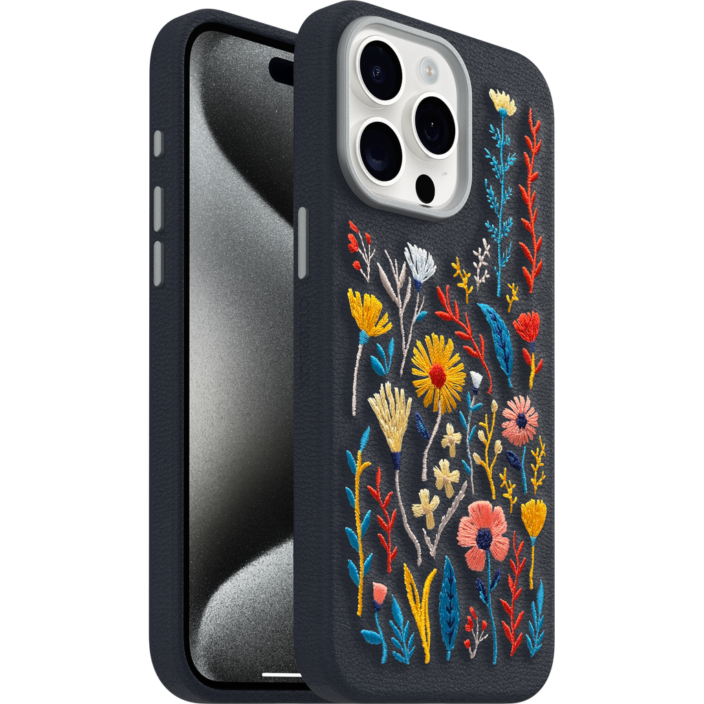 iPhone 15 Pro Max Symmetry Series Cactus Leather Embroidery Case - Image 3042