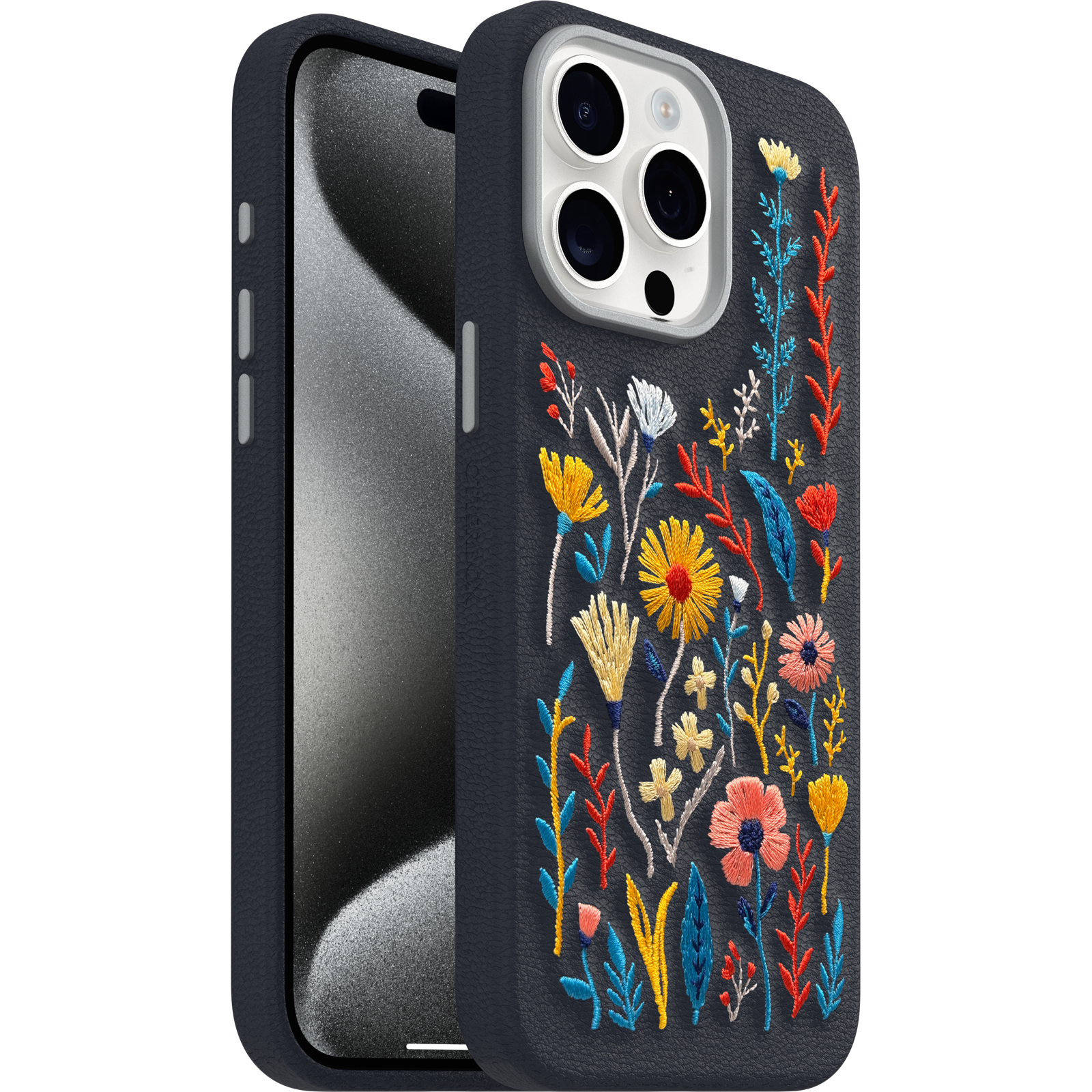 Embroidered iPhone 15 Pro Max case| OtterBox
