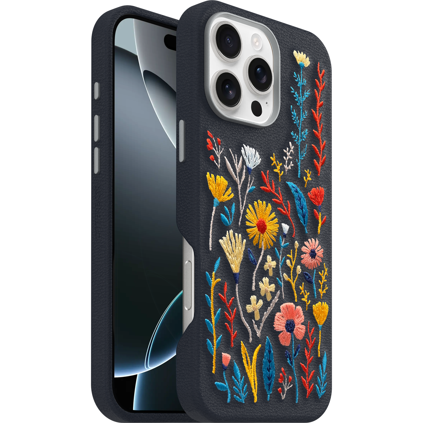 iPhone 16 Pro Max Symmetry Series Cactus Leather Embroidery Case - Image 30167