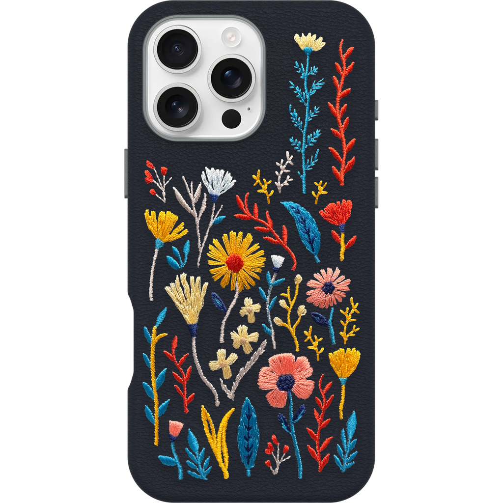 iPhone 16 Pro Max Symmetry Series Cactus Leather Embroidery Case - Image 30168
