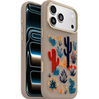 iPhone 17 Pro Max Symmetry Series Cactus Leather Embroidery Case - Image 15868