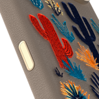 iPhone 17 Pro Max Symmetry Series Cactus Leather Embroidery Case - Image 15870