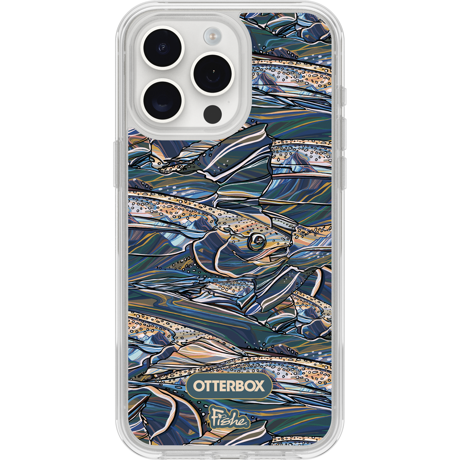 OtterBox iPhone 15 Pro Max Symmetry Series Clear for MagSafe x Fishe - Rainbow Ridge (Clear) OtterBox iPhone 15 Pro Max Symmetry Series Clear for MagSafe x Fishe - Rainbow Ridge (Clear)