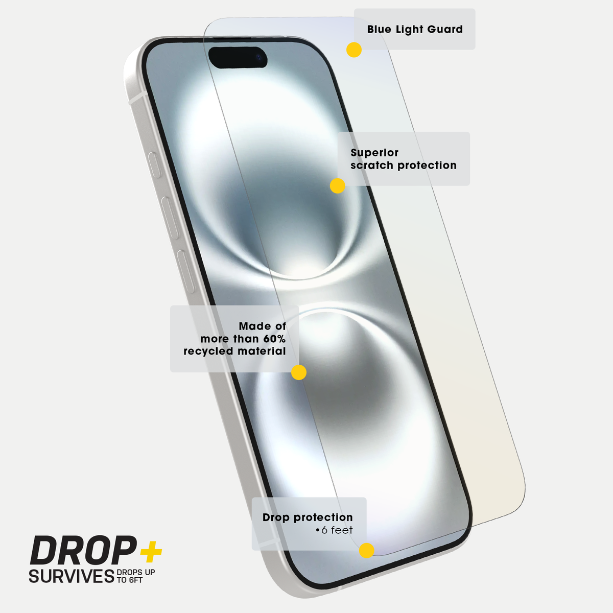 iPhone 16 Pro Max Blue Light Screen Protector | OtterBox Premium Pro