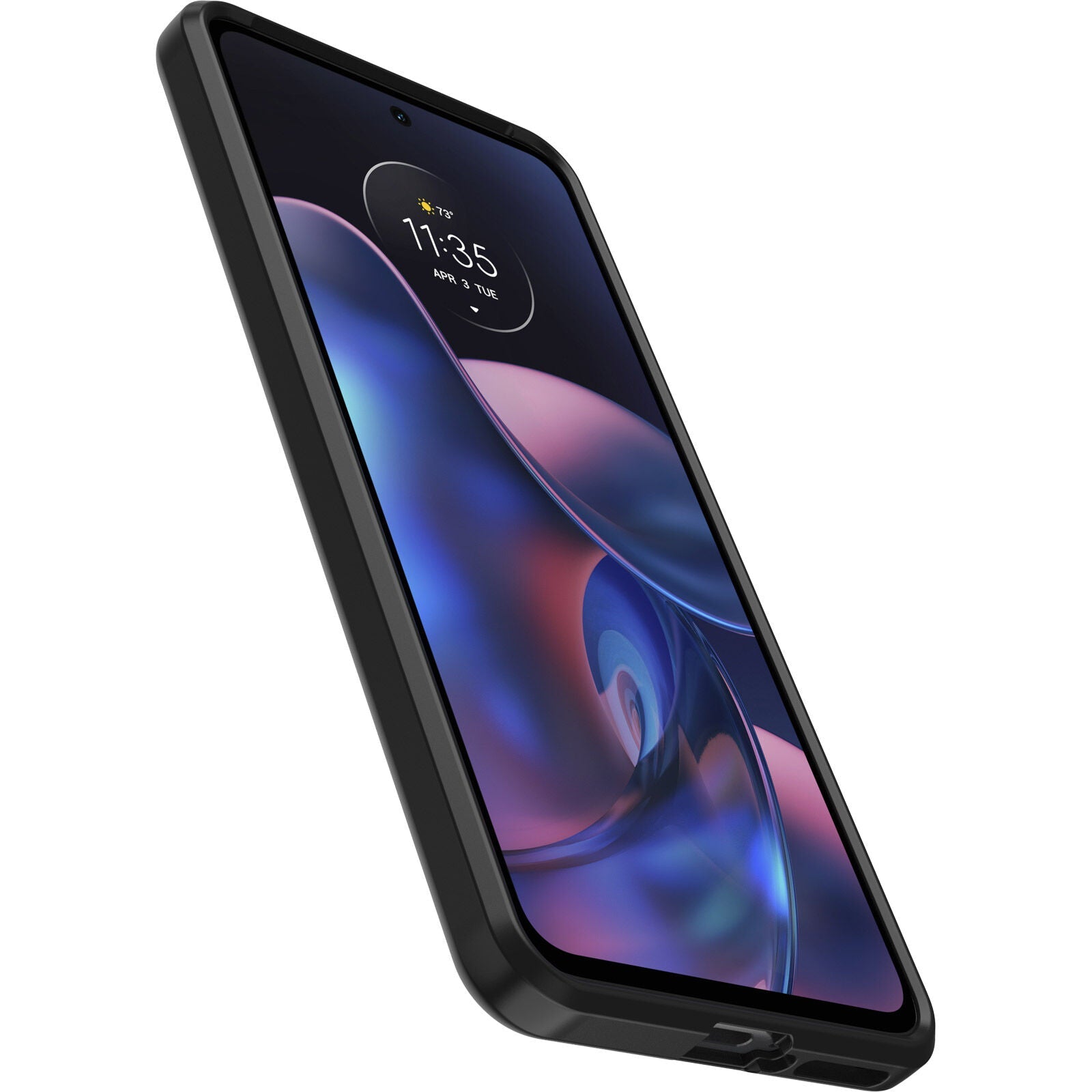 Black trendy motorola edge (2022) Case | OtterBox React Series