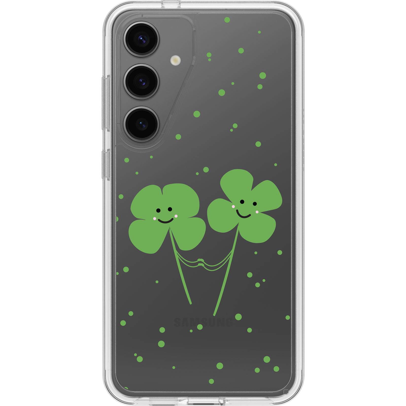 Galaxy S24+ Symmetry Series Clear Clovers Case - Image 5