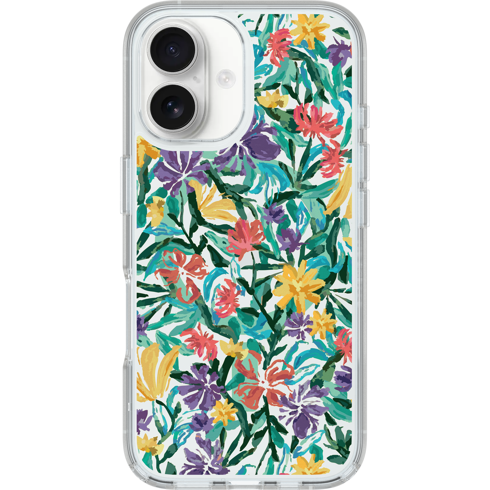 iPhone 16 Symmetry Series Clear for MagSafe Confetti of Blossoms Case - Image 29543