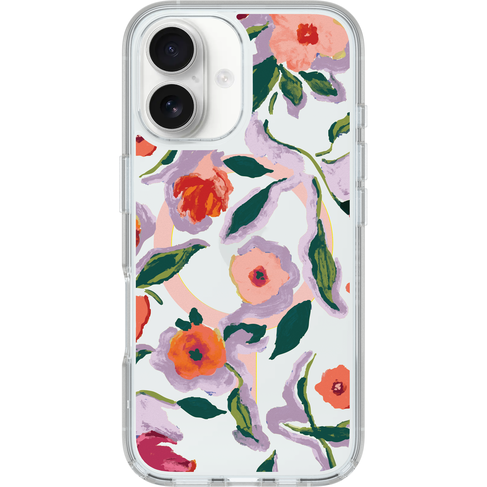 iPhone 16 Symmetry Series Clear for MagSafe Confetti of Blossoms Case - Image 29544