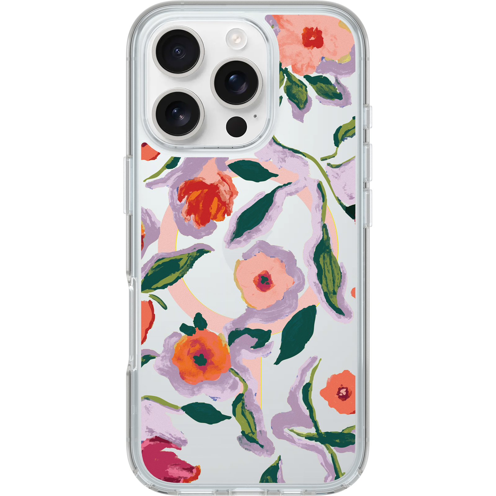 iPhone 16 Pro Symmetry Series Clear for MagSafe Confetti of Blossoms Case - Image 2642