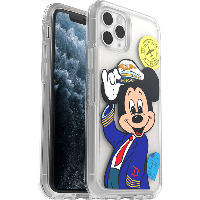 product image 3 - iPhone 11 Pro and iPhone X/Xs Case Symmetry Series Clear Pilot Mickey Collection