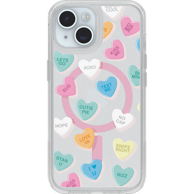 iPhone 15, iPhone 14, and iPhone 13 Symmetry Series Case for MagSafe Candy Hearts