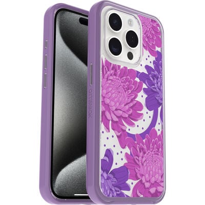 iPhone 15 Pro Symmetry Series Clear Case for MagSafe Fluttering Flora