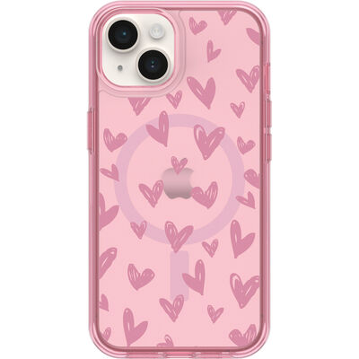 iPhone 14 and iPhone 13 Symmetry Series Case for MagSafe Doodle Hearts