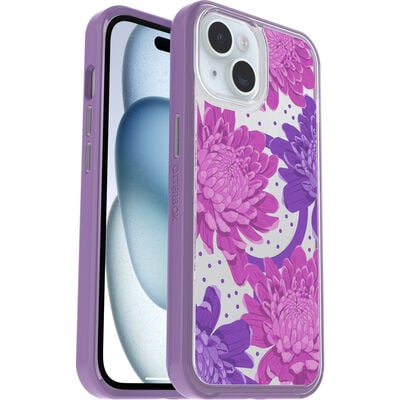 iPhone 15, iPhone 14, and iPhone 13 Symmetry Series Clear Case for MagSafe Fluttering Flora