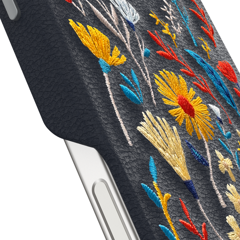product image 3 - iPhone 16 Pro Max Case Symmetry Series Cactus Leather Embroidery