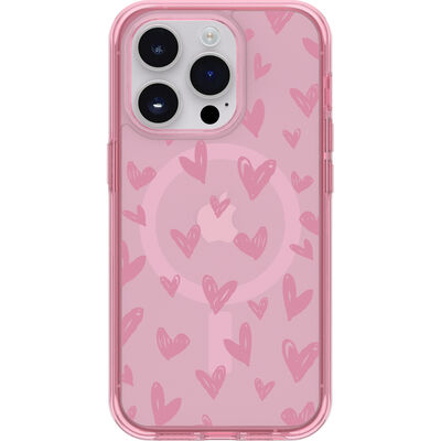 iPhone 14 Pro Symmetry Series Case for MagSafe Doodle Hearts