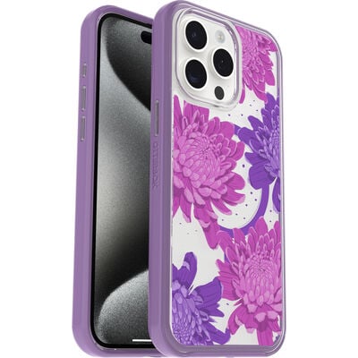 iPhone 15 Pro Max Symmetry Series Clear Case for MagSafe Fluttering Flora