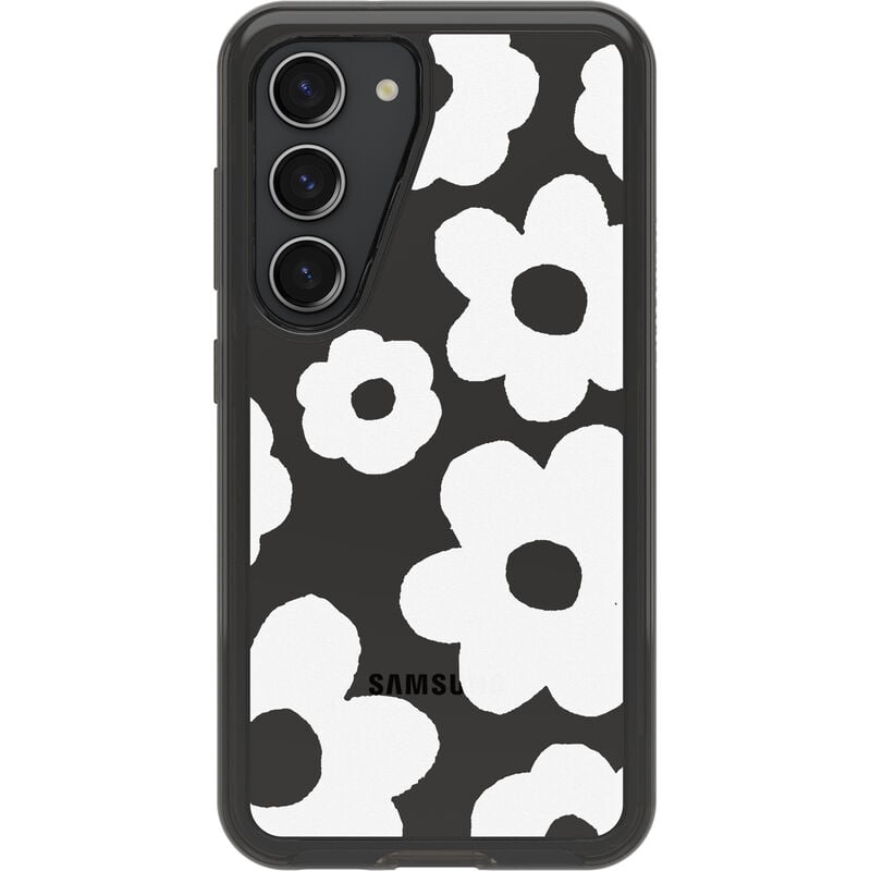 product image 2 - Galaxy S23 Case Symmetry Series Clear Black + White Collection