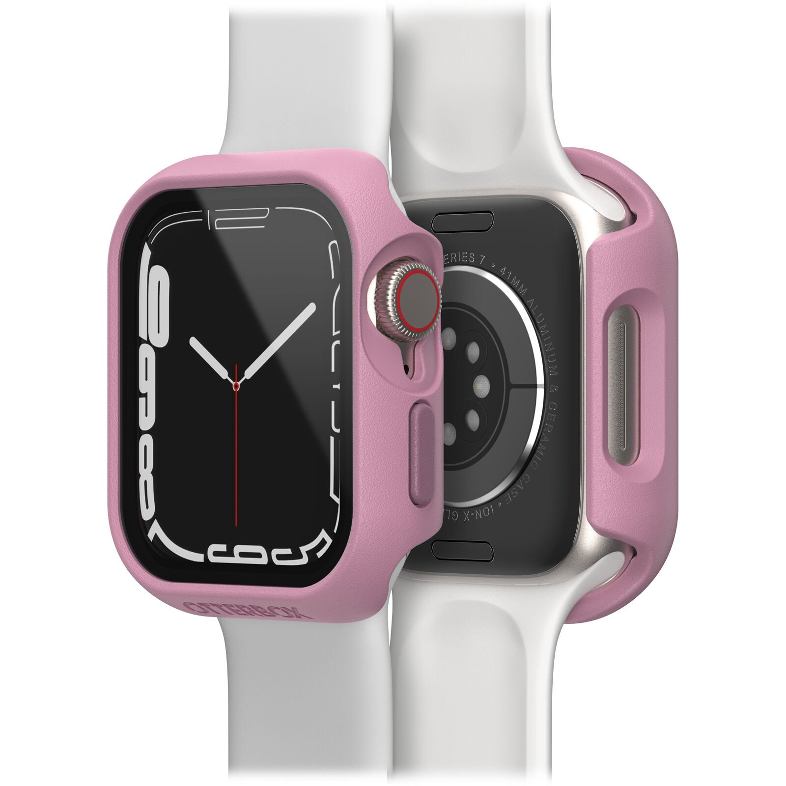 Purple Apple Watch Series 8/7 41mm Case With Screen Protector