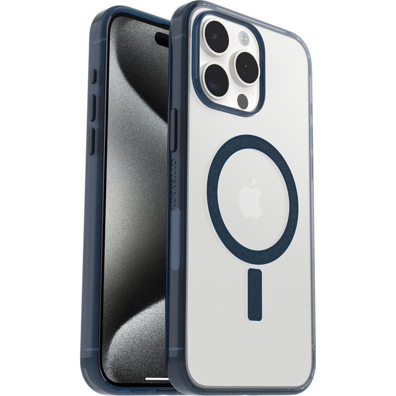 Blue Clear and Color iPhone 15 Pro Case