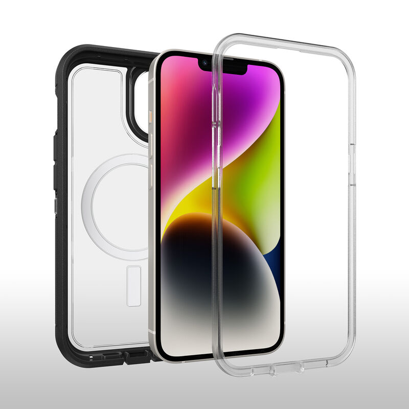 Clear and black MagSafe iPhone 14 case OtterBox