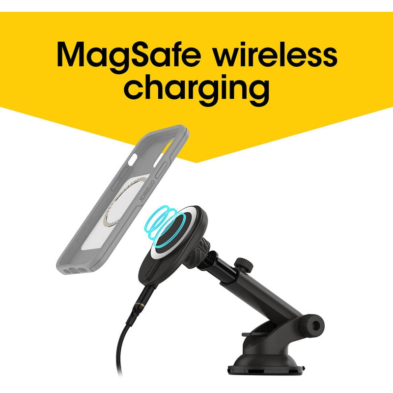product image 2 - Wireless Charger Dash & Windshield Mount for MagSafe (7.5W)