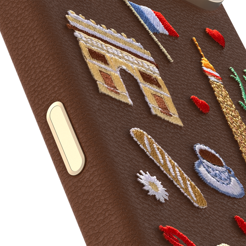 product image 3 - iPhone 17 Pro Max Case Symmetry Series Cactus Leather Embroidery