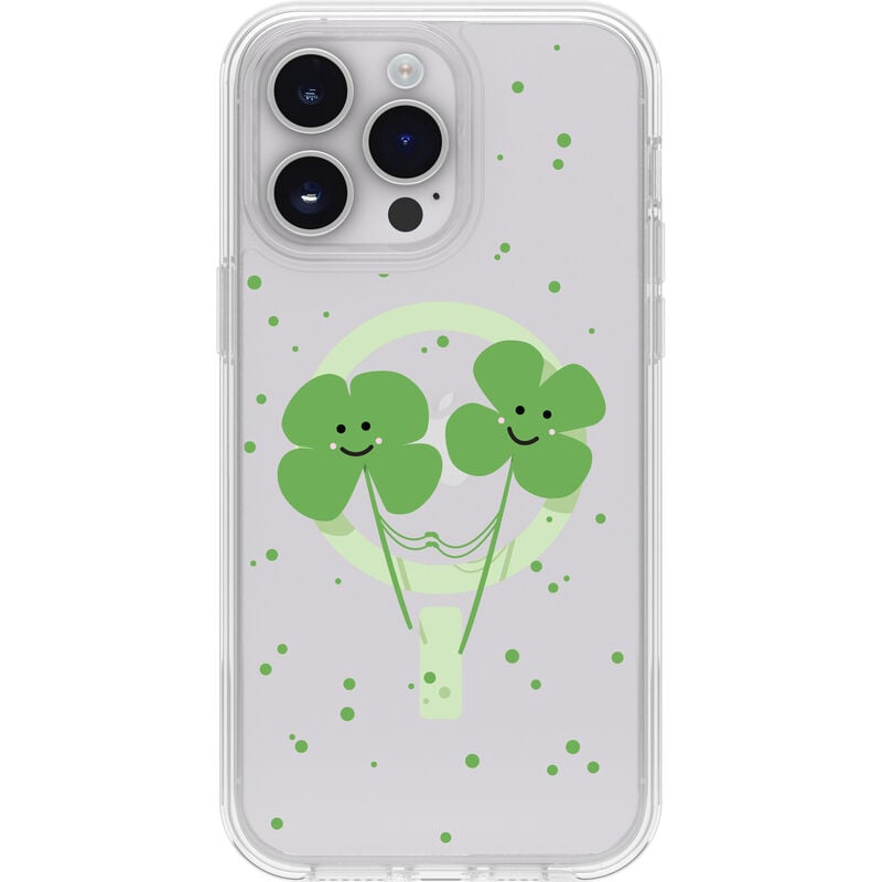 product image 1 - iPhone 14 Pro Max Case Symmetry Series Clear for MagSafe Clovers