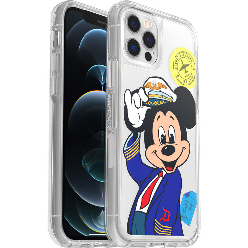 product image 3 - iPhone 12 and iPhone 12 Pro Case Symmetry Series Clear Pilot Mickey Collection