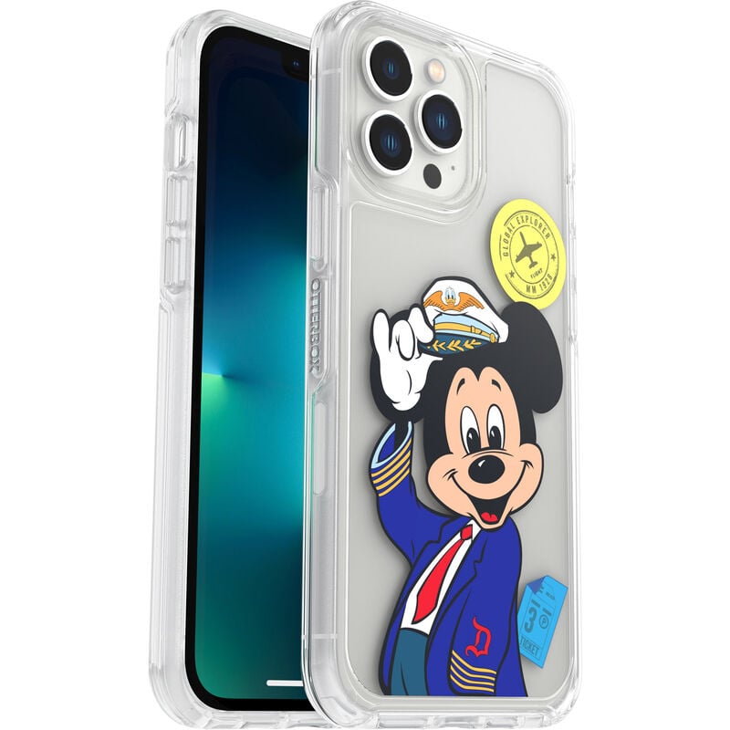 product image 3 - iPhone 13 Pro Max and iPhone 12 Pro Max Case Symmetry Series Clear Pilot Mickey Collection