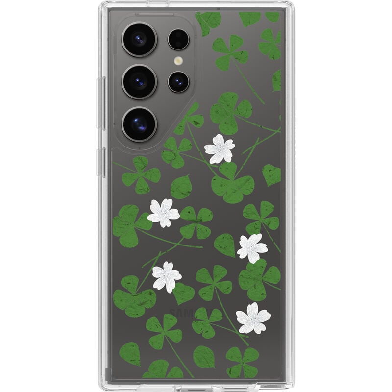 product image 1 - Galaxy S24 Ultra Case Symmetry Series Clear Clover Field