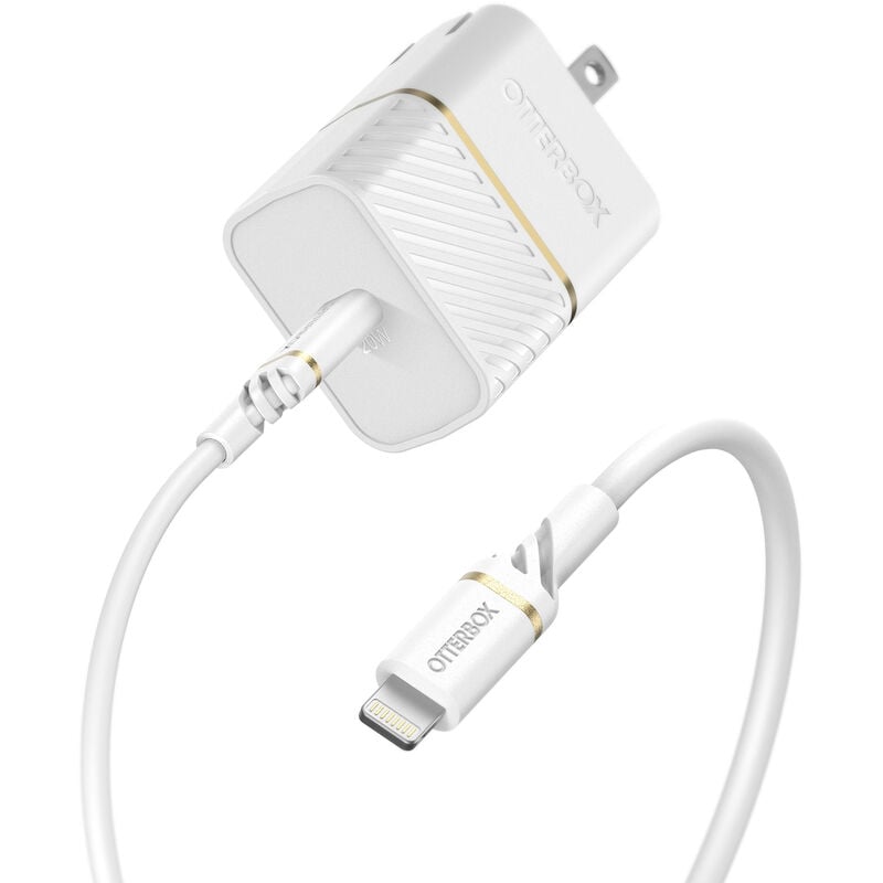 product image 1 - Lightning to USB-C Wall Charging Kit, 20W Fast Charge