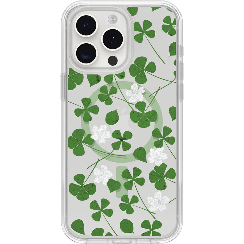 product image 1 - iPhone 15 Pro Max Case Symmetry Series Clear for MagSafe Clover Field