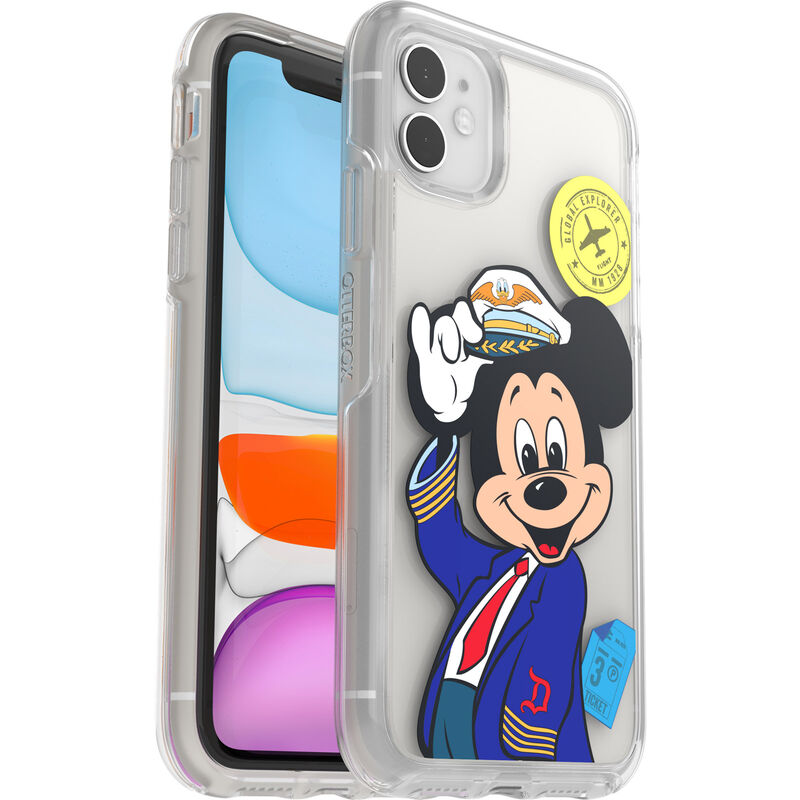 product image 3 - iPhone 11 and iPhone XR Case Symmetry Series Clear Pilot Mickey Collection
