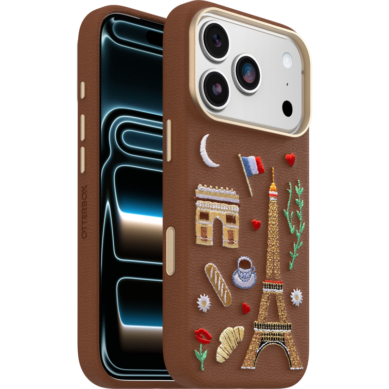 product image 1 - iPhone 17 Pro Case Symmetry Series Cactus Leather Embroidery