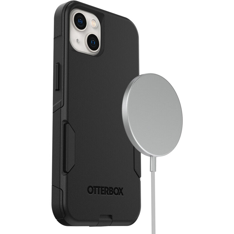 OtterBox iPhone 13 (ONLY) Symmetry Series Case - BLACK, ultra-sleek,  wireless charging compatible, raised edges protect camera & screen