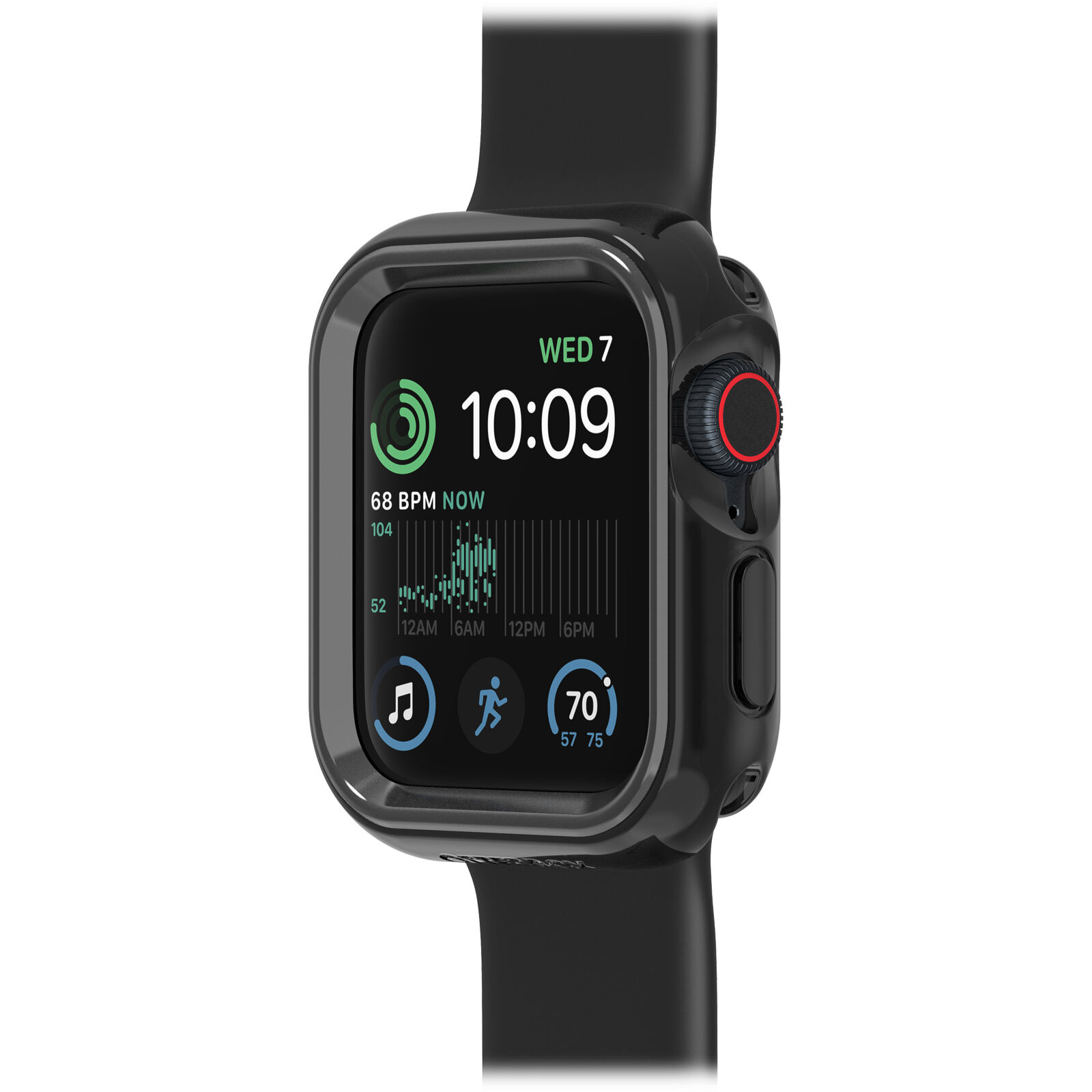Black and Clear Protective Apple Watch Series 6 40mm Case