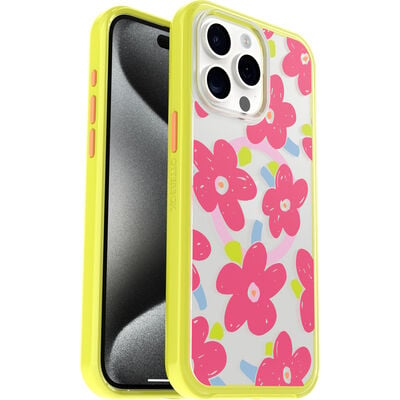 iPhone 15 Pro Max Symmetry Series Clear Case for MagSafe Fluttering Flora