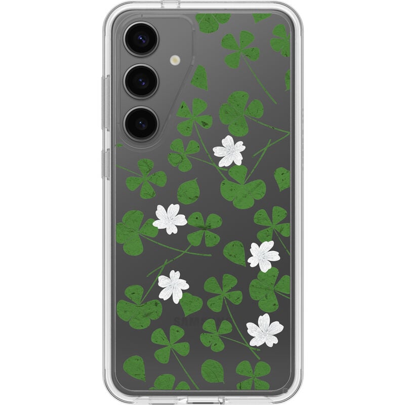 product image 1 - Galaxy S24+ Case Symmetry Series Clear Clover Field