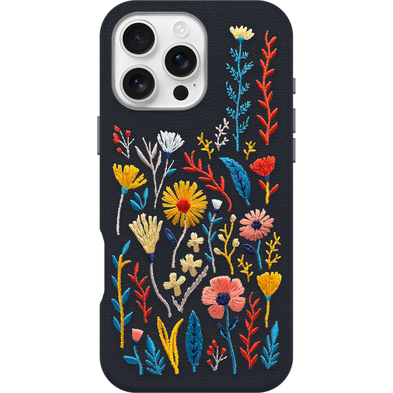 product image 2 - iPhone 16 Pro Max Case Symmetry Series Cactus Leather Embroidery